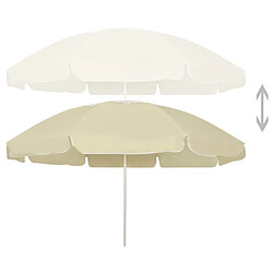 vidaXL Parasol de plage 240 cm - Jaune sable