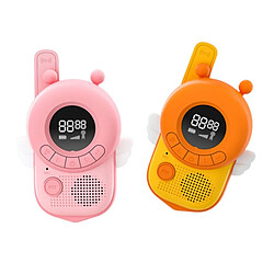 Avizar Paire de Talkie-walkie Enfant avec Écran LCD Rétroéclairé Modèle Bzz. Rose