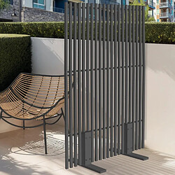Idmarket Paravent Extérieur 150 x 80 cm - Gris Anthracite
