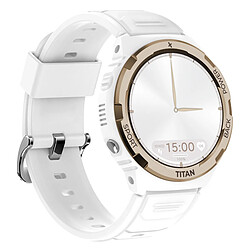 Maxcom Montre Connectée FW100 IP69 5ATM Verre Gorilla 3 Modèle Titan Valkiria Blanc