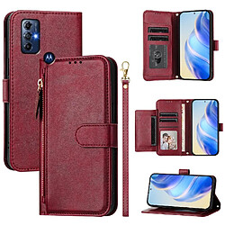 Acheter Moto G Play 2022 Étui Portefeuille GANGXUN - Rouge