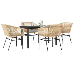 vidaXL Ensemble à Manger Jardin 5 pcs