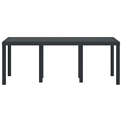 vidaXL Table de jardin pour repas Anthracite 200 x 100 x 73 cm