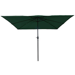 vidaXL Parasol de jardin carré 295x245 cm - Vert