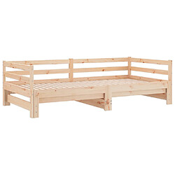 Avis vidaXL Lit coulissant 2x90x200
