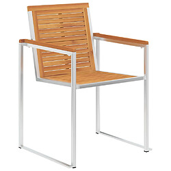 Acheter Chaises de Jardin 2 Pièces VIDAXL - Acacia Solide et Acier