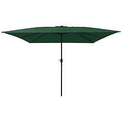 vidaXL Parasol de jardin carré 295x245 cm - Vert