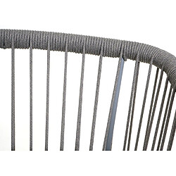 Mendler Lot de 2 tabourets de bar de jardin - Gris