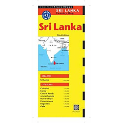 Sri Lanka Travel Map Third Edition