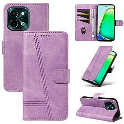 GANGXUN Vivo Y28 4G Étui portefeuille violet - Fente carte - Fermeture magnétique - Style moderne