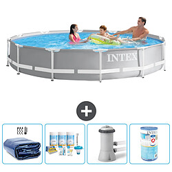 Intex Piscine ronde Prism Frame - Comprend des accessoires A1898