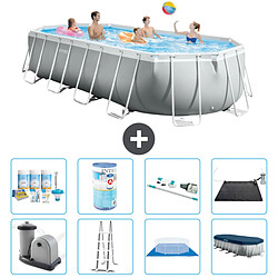 Intex Piscine ovale Prism Frame - Comprend des accessoires A2616