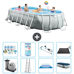 Intex Piscine ovale Prism Frame - Comprend des accessoires A2590
