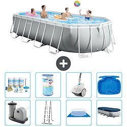 Intex Piscine ovale Prism Frame - Comprend des accessoires A2610