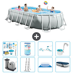 Intex Piscine ovale Prism Frame - Comprend des accessoires A2588