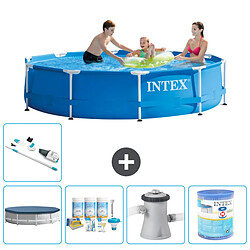 Intex Piscine à cadre ronde - Comprend des accessoires A1484