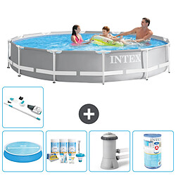 Intex Piscine ronde Prism Frame - Comprend des accessoires A1912