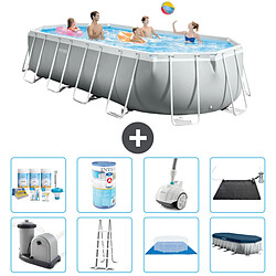 Intex Piscine ovale Prism Frame - Comprend des accessoires A2619