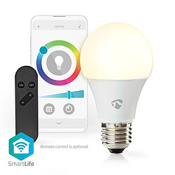 Acheter Nedis Ampoule Connectée Wi-Fi LED RGB 9W 806lm E27 en Plastique Blanc