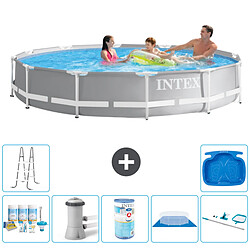 Intex Piscine ronde Prism Frame - Comprend des accessoires A1933