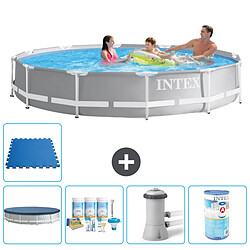 Intex Piscine ronde Prism Frame - Comprend des accessoires A1901