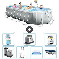 Intex Piscine ovale Prism Frame - Comprend des accessoires A2607