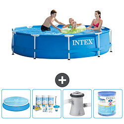 Intex Piscine à cadre ronde - Comprend des accessoires A1473