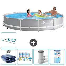 Intex Piscine ronde Prism Frame - Comprend des accessoires A1903