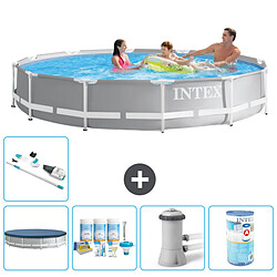 Intex Piscine ronde Prism Frame - Comprend des accessoires A1910
