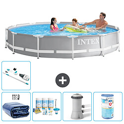 Intex Piscine ronde Prism Frame - Comprend des accessoires A1911
