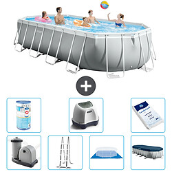 Intex Piscine ovale Prism Frame - Comprend des accessoires A2605