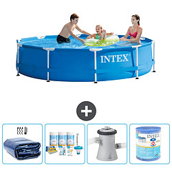 Intex Piscine à cadre ronde - Comprend des accessoires A1472