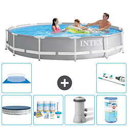 Intex Piscine ronde Prism Frame - Comprend des accessoires A1938