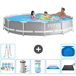 Intex Piscine ronde Prism Frame - Comprend des accessoires A1930