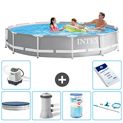 Intex Piscine ronde Prism Frame - Comprend des accessoires A1920