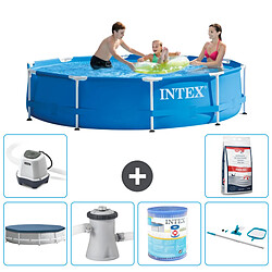 Intex Piscine à cadre ronde - Comprend des accessoires A1495