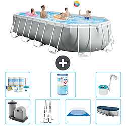 Intex Piscine ovale Prism Frame - Comprend des accessoires A2622