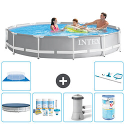 Intex Piscine ronde Prism Frame - Comprend des accessoires A1905