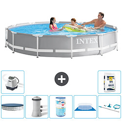 Intex Piscine ronde Prism Frame - Comprend des accessoires A1925