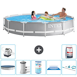 Intex Piscine ronde Prism Frame - Comprend des accessoires A1924