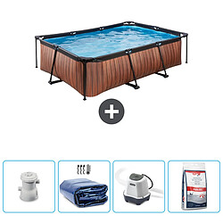 Exit Impression sur bois Piscine rectangulaire - Comprend des accessoires CB54
