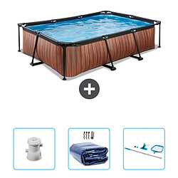 Exit Impression sur bois Piscine rectangulaire - Comprend des accessoires CB78