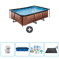 Exit Impression sur bois Piscine rectangulaire - Comprend des accessoires CB4