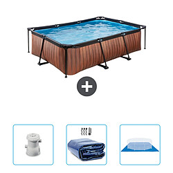 Exit Impression sur bois Piscine rectangulaire - Comprend des accessoires CB76