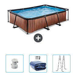 Exit Impression sur bois Piscine rectangulaire - Comprend des accessoires CB83