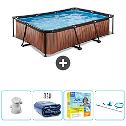 Exit Impression sur bois Piscine rectangulaire - Comprend des accessoires CB14