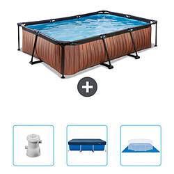 Exit Impression sur bois Piscine rectangulaire - Comprend des accessoires CB76