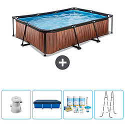 Exit Impression sur bois Piscine rectangulaire - Comprend des accessoires CB6