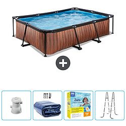 Exit Impression sur bois Piscine rectangulaire - Comprend des accessoires CB13