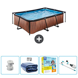 Exit Impression sur bois Piscine rectangulaire - Comprend des accessoires CB12